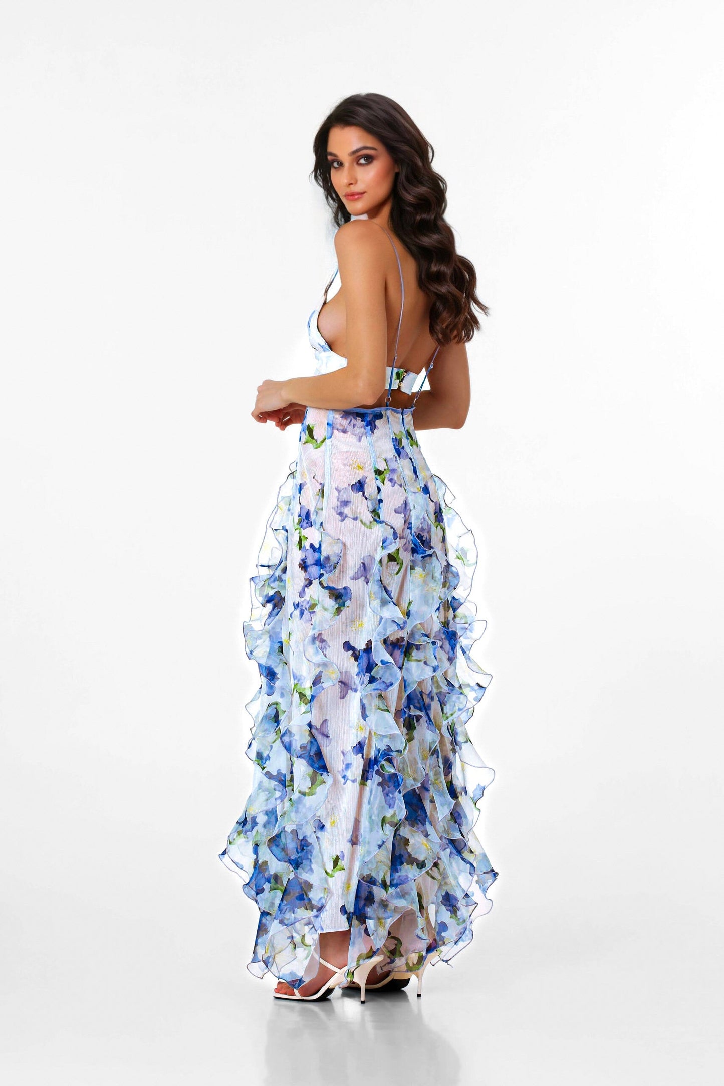 Spring Floral Iris Dress