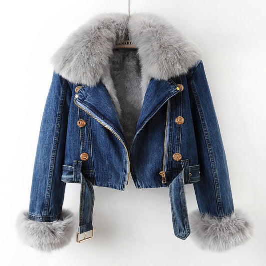 Margaux Luxus-Denim-Mantel