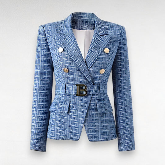 The Teddy Long Sleeve Belted Blazer