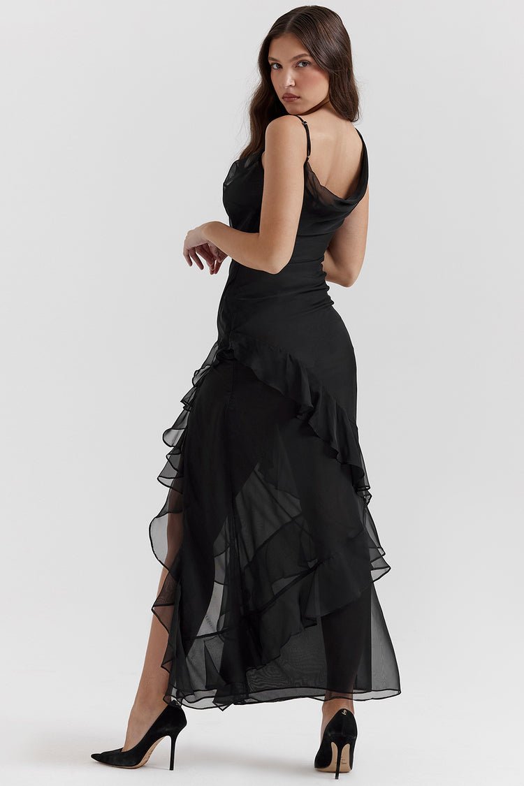 Elegantes Rüschenkleid