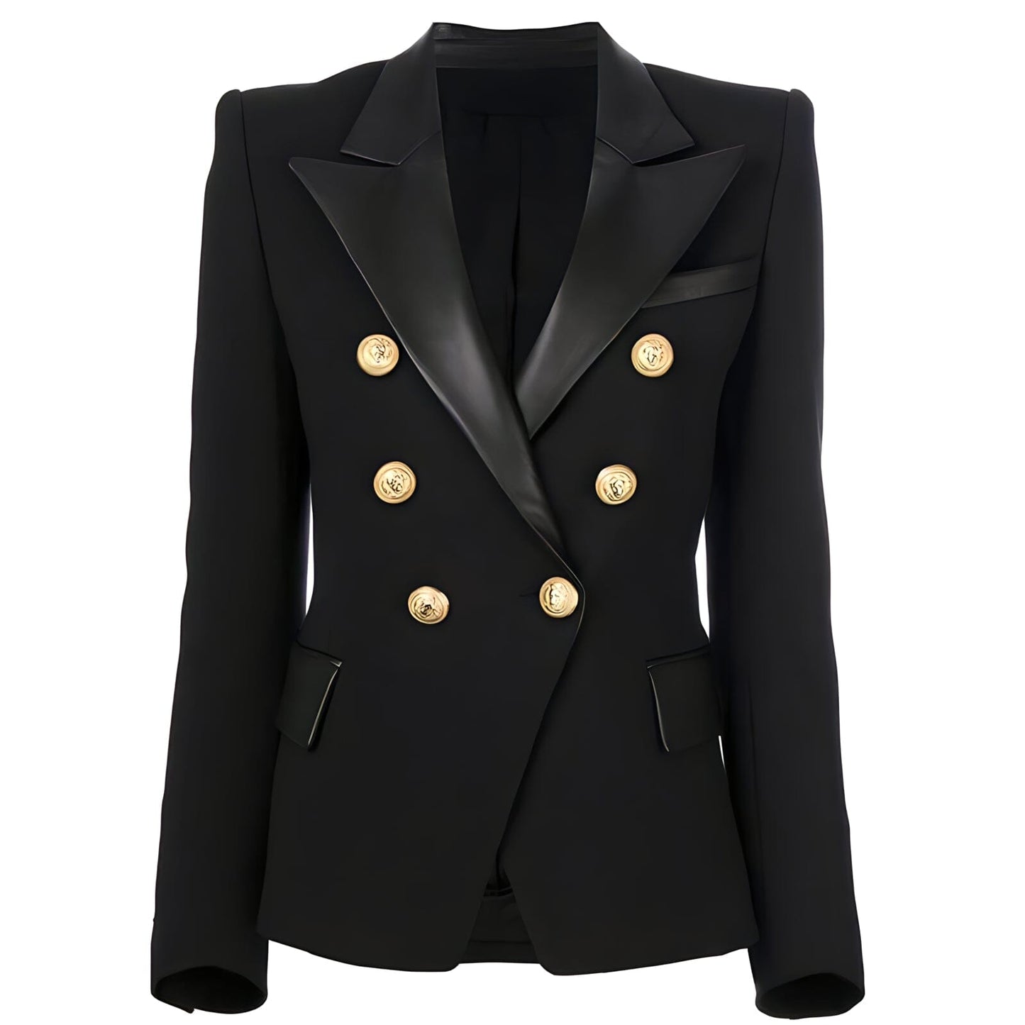 The Martini Faux Leather Blazer