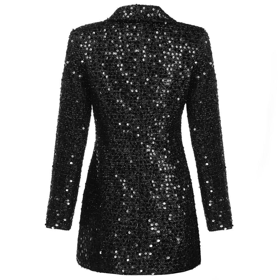 The Robinson Sequin Long Tail Blazer